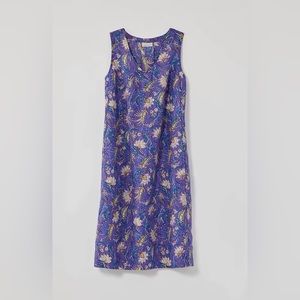 J. Jill linen dress, sleeveless, lilac floral. 2023 season!